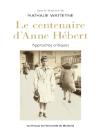 Le CENTENAIRE D'ANNE HEBERT: Approches critiques