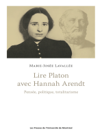 Lire Platon avec Hannah Arendt: Pensée, politique, totalitarisme