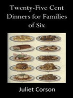 Twenty Five Cent Dinners For Families