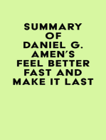 Summary of Daniel G. Amen's Feel Better Fast and Make It Last