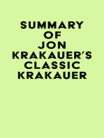 Summary of Jon Krakauer's Classic Krakauer