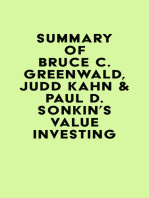 Summary of Bruce C. Greenwald, Judd Kahn & Paul D. Sonkin's Value Investing