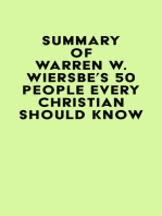 Summary of Warren W. Wiersbe's 50 People Every Christian Should Know