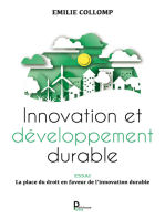 Innovation et développement durable: La place du droit en faveur de l'innovation durable
