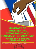 Summary Of "Presidential Democracies And Process Of Integration" By Andrés Malamud: UNIVERSITY SUMMARIES
