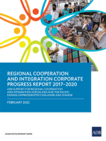 Regional Cooperation and Integration Corporate Progress Report 2017–2020: ADB Support for Regional Cooperation and Integration across Asia and the Pacific during Unprecedented Challenge and Change