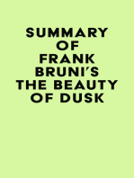 Summary of Frank Bruni's The Beauty of Dusk