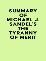 Summary of Michael J. Sandel's The Tyranny of Merit