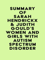 Summary of Sarah Hendrickx & Judith Gould's Women and Girls with Autism Spectrum Disorder