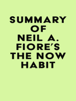 Summary of Neil A. Fiore's The Now Habit