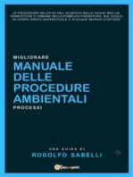 Manuale delle procedure ambientali: relative agli scarichi delle acque reflue domestiche o urbane nella pubblica fognatura, sul suolo, in corpo idrico superficiale o in acque marino-costiere