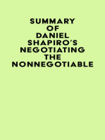 Summary of Daniel Shapiro's Negotiating the Nonnegotiable