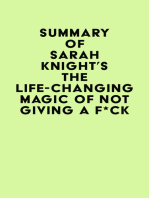 Summary of Sarah Knight's The Life-Changing Magic of Not Giving a F*ck