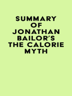 Summary of Jonathan Bailor's The Calorie Myth