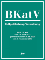 Bußgeldkatalog-Verordnung (2013): BKatV