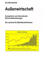 Außenwirtschaft Europäische und internationale Wirtschaftsbeziehungen: Ein Lehrbrief für Betriebswirte/innen