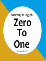 Zero to One: Summary in English