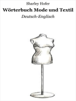 Wörterbuch Mode und Textil: Deutsch-Englisch