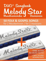 Melody Star Duo+ Songbook - 50 Folk & Gospel Songs für 2 MusikerInnen / for 2 musicians: Ohne Noten - No Music Notes + MP3 Sound downloads