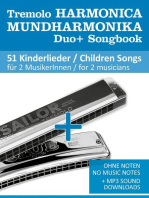 Tremolo Mundharmonika / Harmonica Duo+ Songbook - 51 Kinderlieder Duette / Children Songs Duets: Ohne Noten - No Music Notes + MP3 Sound downloads