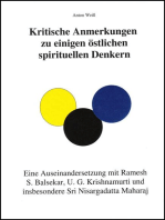 Kritische Anmerkungen zu spirituellen Denkern: Eine Auseinandersetzung insbesondere mit Nisargadatta