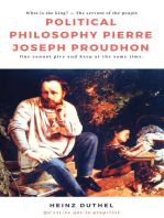 Political Philosophy Pierre Joseph Proudhon: One cannot give and keep at the same time