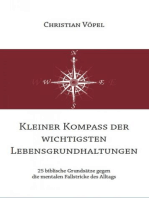 Kleiner Kompass der wichtigsten Lebensgrundhaltungen: 25 biblische Grundsätze gegen die mentalen Fallstricke des Alltags