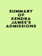 Summary of Kendra James 's Admissions