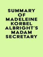 Summary of Madeleine Korbel Albright's Madam Secretary