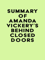 Summary of Amanda Vickery's Behind Closed Doors