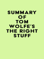 Summary of Tom Wolfe's The Right Stuff