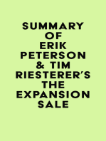 Summary of Erik Peterson & Tim Riesterer's The Expansion Sale