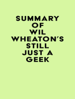 Summary of Wil Wheaton's Still Just a Geek