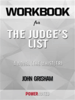 Workbook on The Judge's List: A Novel (The Whistler, Book 2) by John Grisham (Fun Facts & Trivia Tidbits)