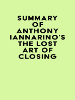 Summary of Anthony Iannarino's The Lost Art of Closing