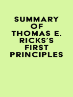 Summary of Thomas E. Ricks's First Principles