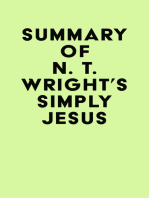 Summary of N. T. Wright's Simply Jesus
