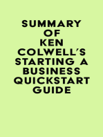 Summary of Ken Colwell's Starting a Business QuickStart Guide