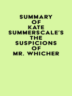 Summary of Kate Summerscale's The Suspicions of Mr. Whicher