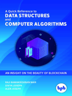 A Quick Reference to Data Structures and Computer Algorithms: An Insight on the Beauty of Blockchain