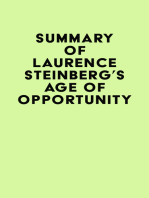 Summary of Laurence Steinberg's Age of Opportunity