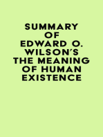 Summary of Edward O. Wilson's The Meaning of Human Existence