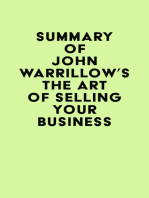 Summary of John Warrillow's The Art of Selling Your Business