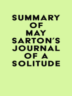 Summary of May Sarton's Journal of a Solitude