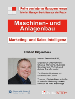 Marketing-und Sales-Intelligenz im Maschinen- und Anlagenbau: Interim Manager berichten aus der Praxis