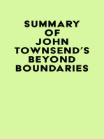 Summary of John Townsend's Beyond Boundaries