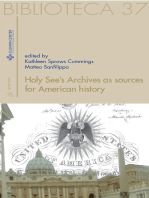 Holy See’s Archives as sources for American history