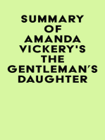 Summary of Amanda Vickery's The Gentleman's Daughter