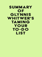 Summary of Glynnis Whitwer's Taming Your To-Do List
