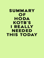 Summary of Hoda Kotb's I Really Needed This Today